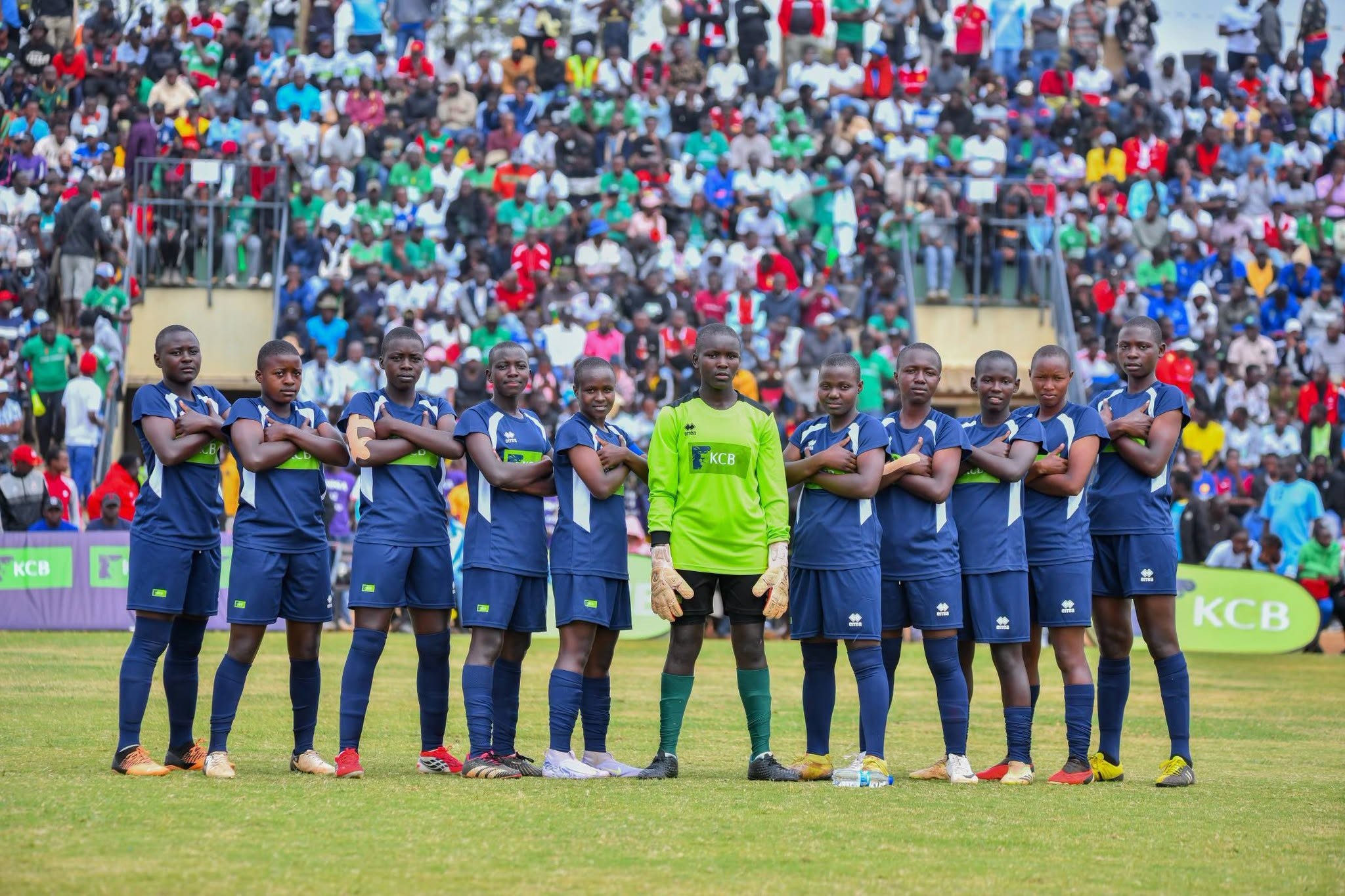 St Joseph's Girls football team during the 2026 KSSSA games in Thika-Kiambu County