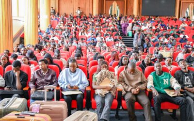 UoN first year students during the admission day