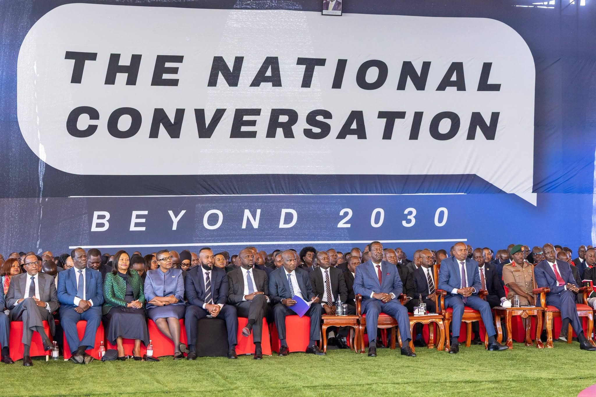 government officials led by President William Ruto during the Beyond 2030 national conversation at the KICC, August 12, 2026