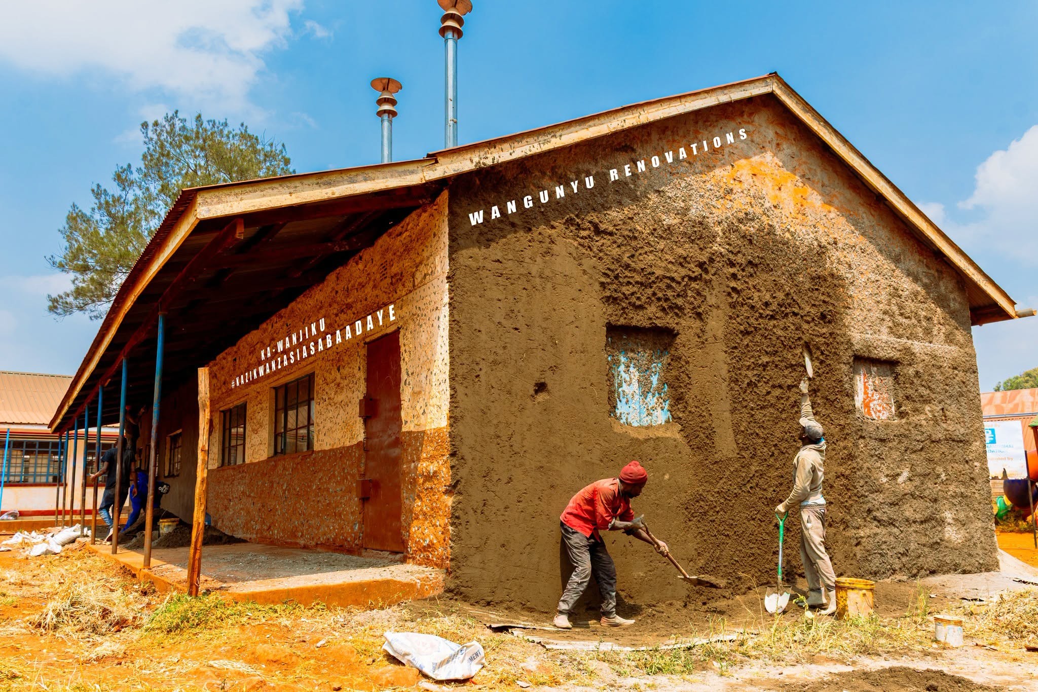 ongoing renovation works at Wangunyu Comprehensive School-Photo-MP John Njuguna