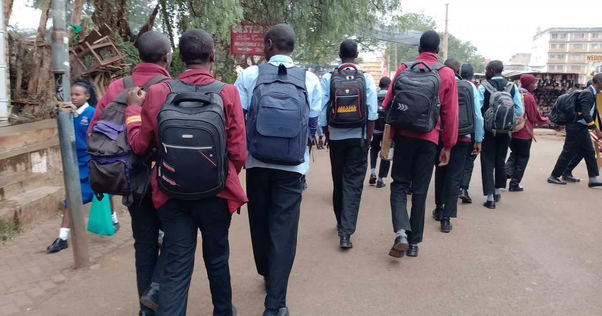 Students head to school as institutions reopen for the third term amid a Sh5,787 per-learner funding shortfall.-Photo| Courtesy