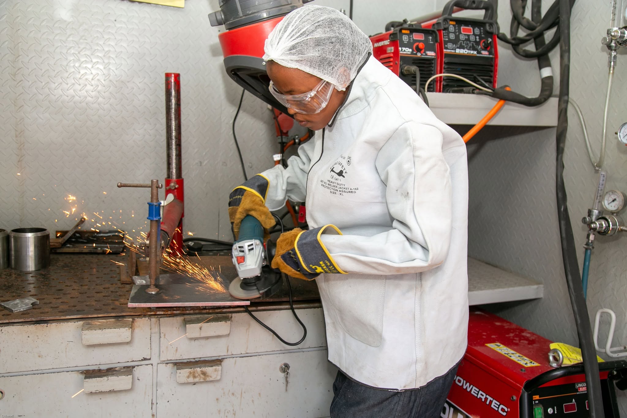 A TVET trainee during a previous skill exhibition-Photo|Courtesy