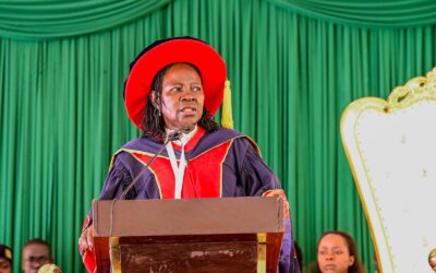 TVET PS, Dr.Esther Muoria during first Sikri Graduation Ceremony
