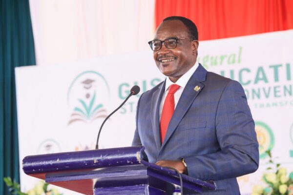 CS Ogamba speaking during the Gusii education stakeholders forum-Photo|Courtesy