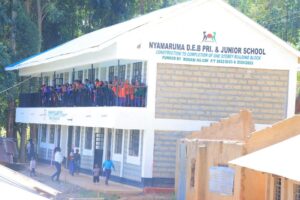 Nyamaruma Primary School storey class rooms that were built through NG- CDF money. Photo Enock Okong'o