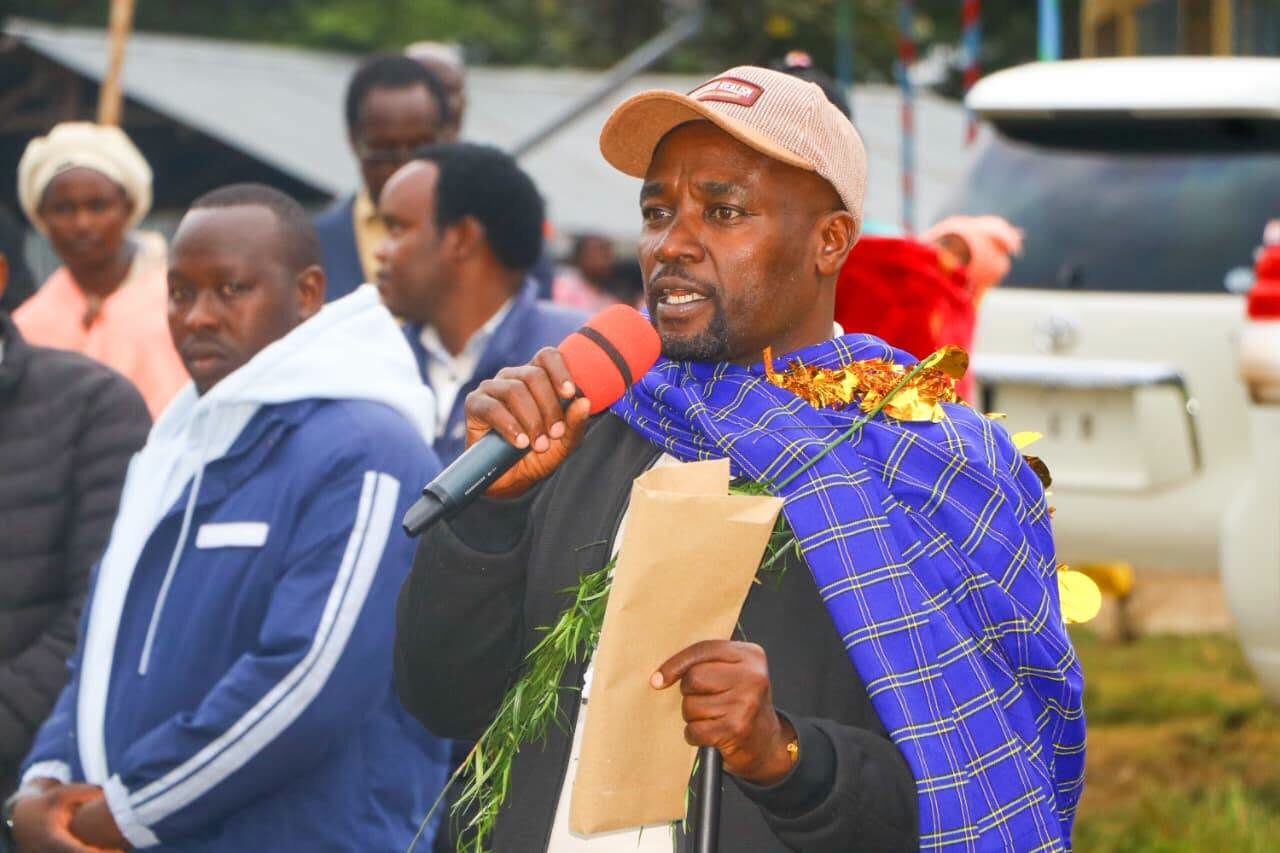 Governor Barchok speaking during the commissioning of the ECDE centre