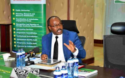 Commission for University Education Chief Executive Officer Prof. Mike Kuria