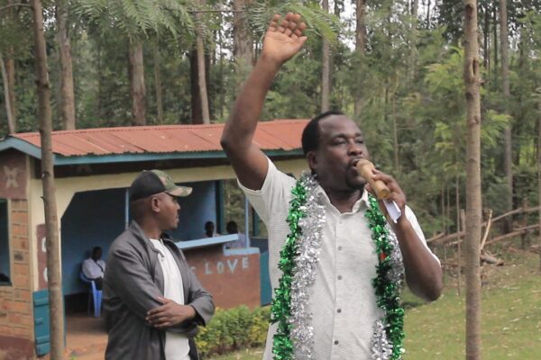 West Mugirango Mp Steve Mogaka Speaking at Kianginda Secondary School during prayer's Day photo /Elizabeth Angira