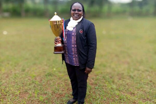 Outgoing Wiyeta Girls Senior Principal Esther Kibor during her tenure at the school. Kibor has been transferred after four years of service, leaving behind a notable legacy in academics and girls’ football