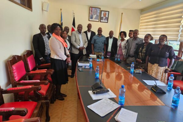 Nyamira County Early Childhood Development Education teachers during boardroom meeting held at Governor's boardroom photo /Elizabeth Angira