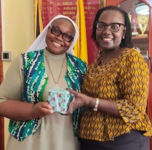 Asumbi Girls School Chief Principal rewards her Deputy among other members in rehearsal for her retirement this month