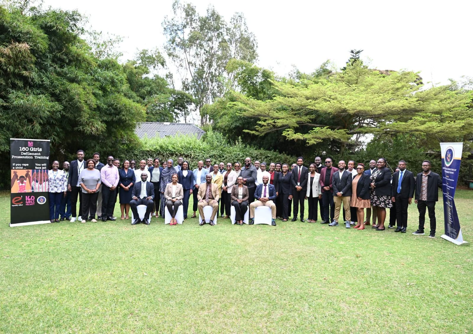Prosecutors during the closing ceremony of the 160 Girls Defilement Prosecution Training Programme, which trained 569 prosecutors from all 47 counties on trauma-informed handling of child sexual violence cases