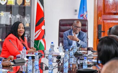 Ida Odinga courtesy visit to University of Nairobi Vice Chancellor Prof. Ayub Gitau..