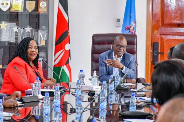 Ida Odinga courtesy visit to University of Nairobi Vice Chancellor Prof. Ayub Gitau..