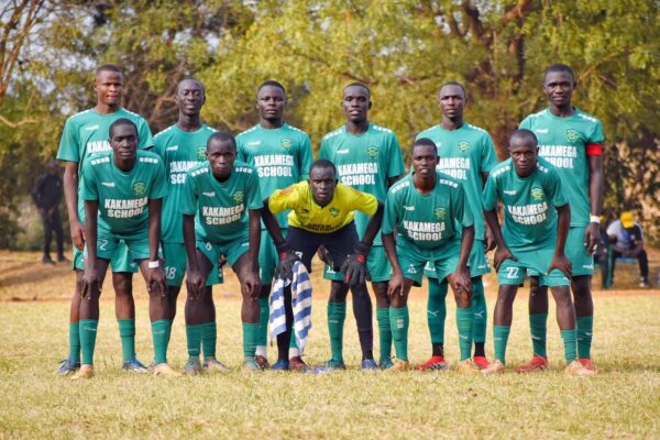 Kakamega High School football players pose for a group photo during the 2026 FEASSA games in Morogoro Tanzania