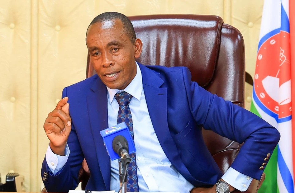 Kiambu Governor Kimani Wamatangi in a past address