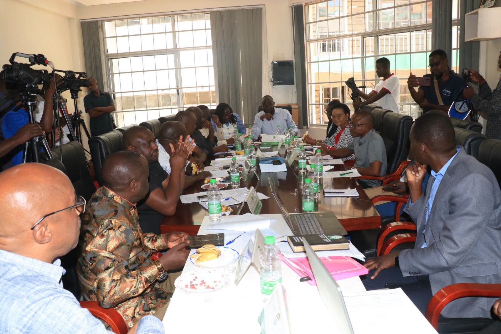 Members of the National Assembly Public Investments Committee on Governance and Education at Kitutu Chache South and South Mugirango Technical and Vocational Colleges in Kisii County