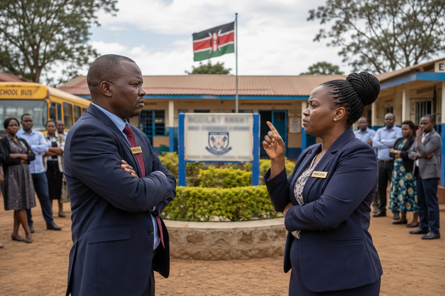 Principal Confrontation in School