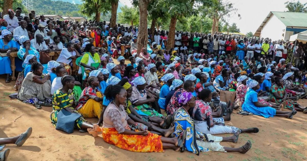 Residents of Chesongoch during a security meeting. Residents of the Kerio Valley and neighbouring counties are demanding stronger security measures and investigations into alleged official involvement in banditry following years of attacks that have claimed lives, displaced families and disrupted education